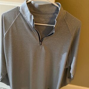 Holderness & Bourne Striped Quarter-Zip Pullover